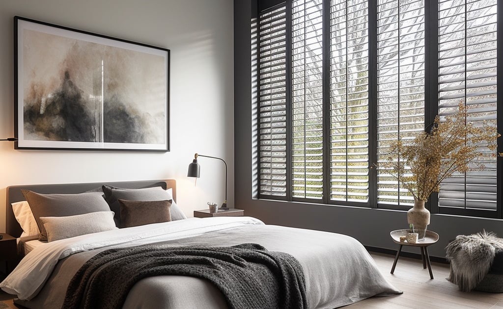 Elevate Your Space with Bespoke Colours Window Shutters Stylish